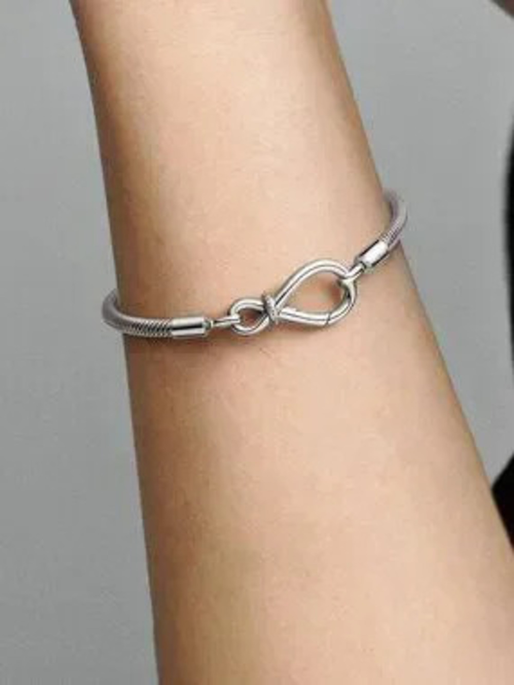 Pandora Moments Infinity Knot Snake Chain Bracelet